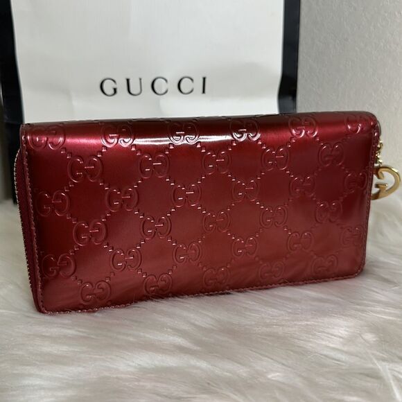 💯Authentic Gucci Zipped Around Long Wallet 🍀 - Picture 14 of 16